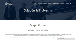 Desktop Screenshot of grupoprosol.com